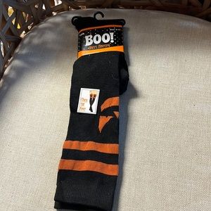 New BOO ! Happy Haunting  Over the Knee Socks NWT